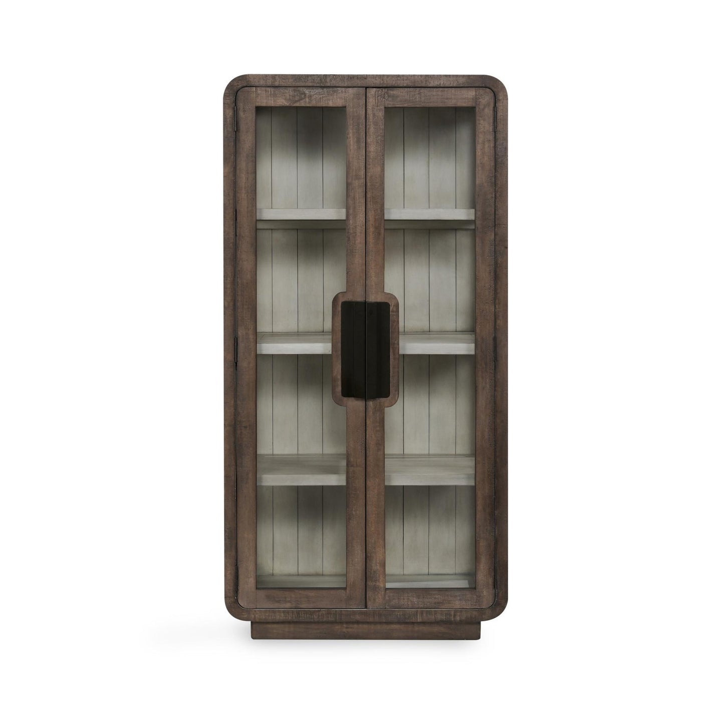 Brown Reclaimed Pine Display Cabinet Ollie Display Cabinet Collection