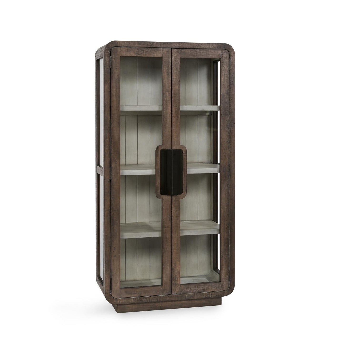Brown Reclaimed Pine Display Cabinet Ollie Display Cabinet Collection