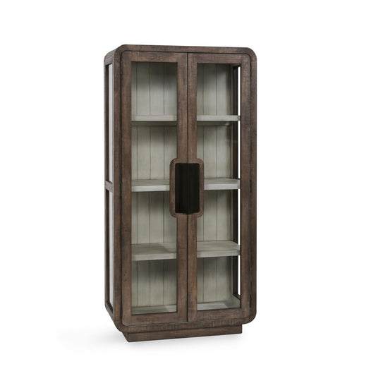 Brown Reclaimed Pine Display Cabinet Ollie Display Cabinet Collection