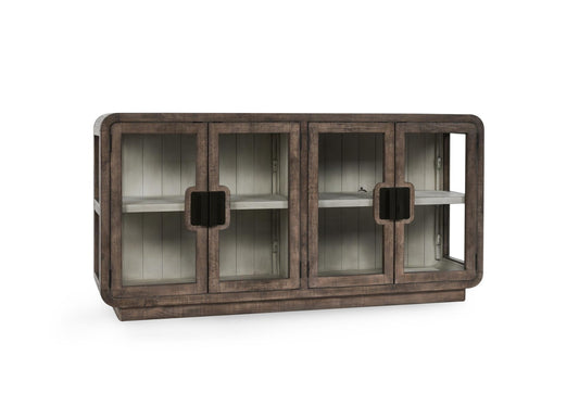 Brown Reclaimed Pine Buffets & Cabinet Ollie Four-Door Buffet Collection