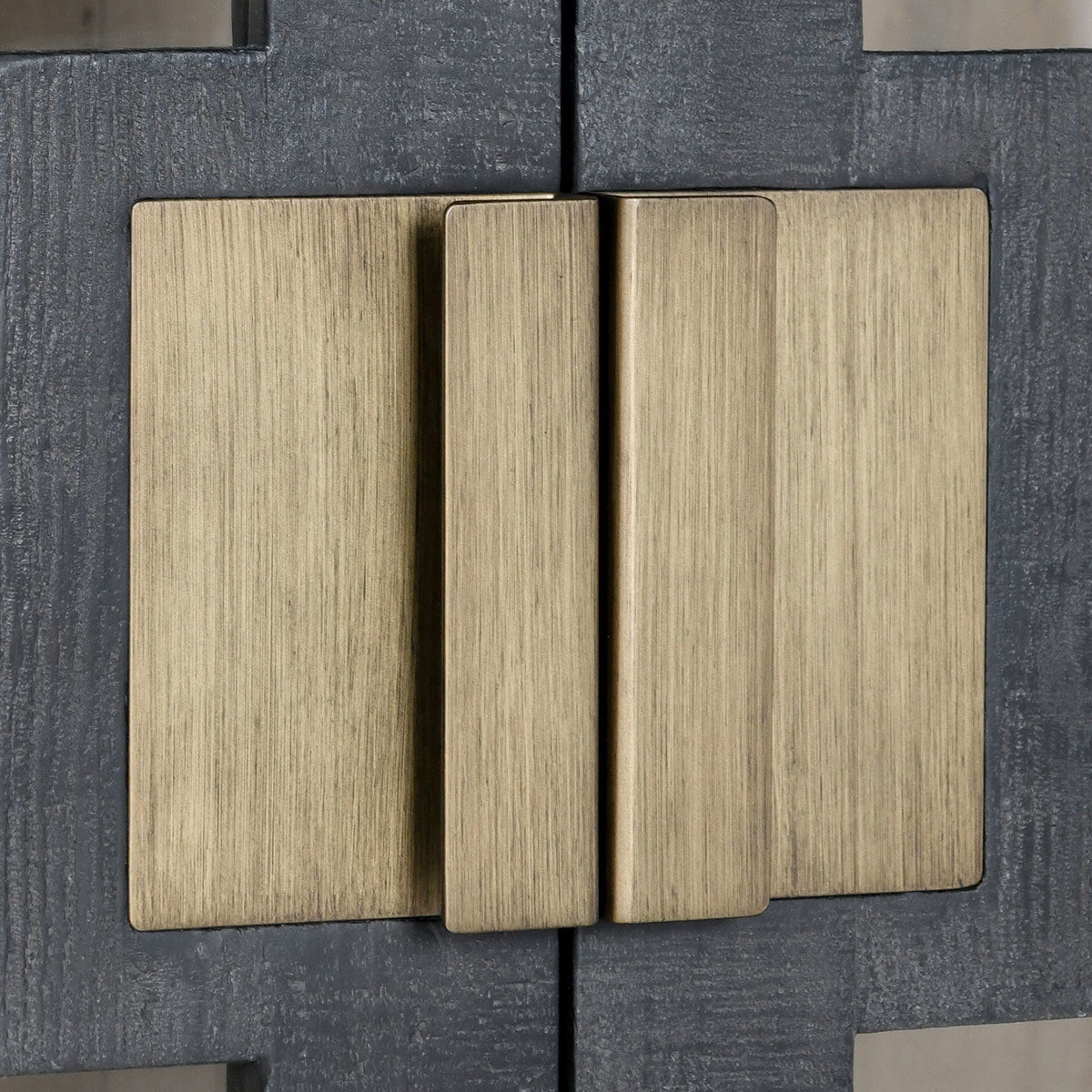 Carbon Black Reclaimed Pine Buffets & Cabinet Larson Two-Door Cabinet Collection