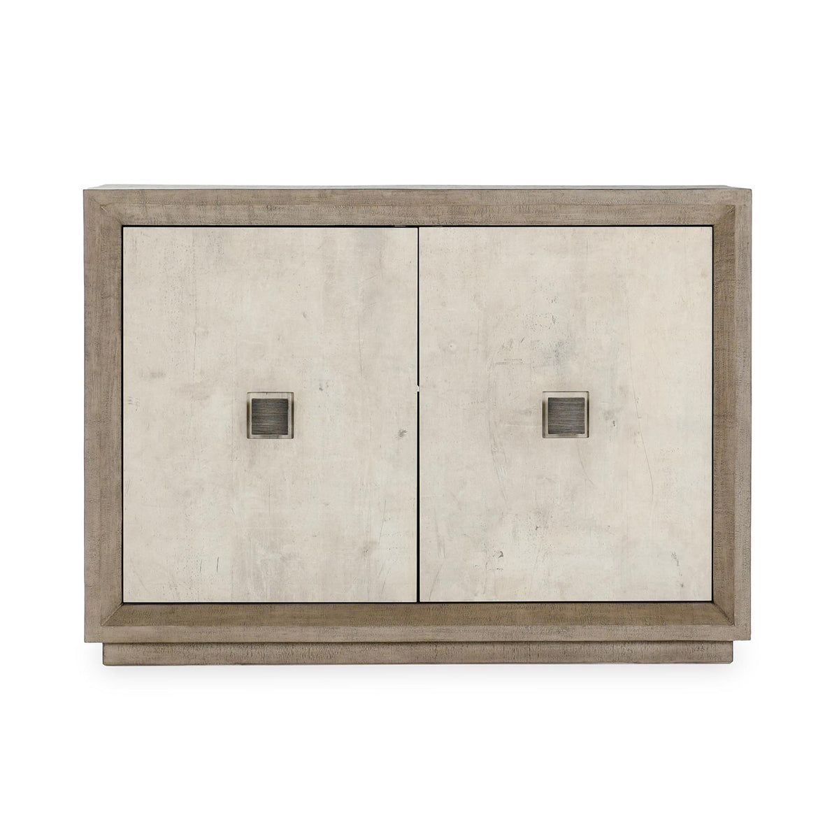 Distressed Gray/Antique White Reclaimed Pine Buffets & Cabinet Denver Two-Door Cabinet Distressed Collection