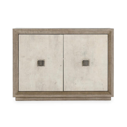 Distressed Gray/Antique White Reclaimed Pine Buffets & Cabinet Denver Two-Door Cabinet Distressed Collection