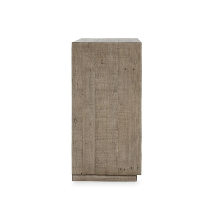 Distressed Gray/Antique White Reclaimed Pine Buffets & Cabinet Denver Two-Door Cabinet Distressed Collection