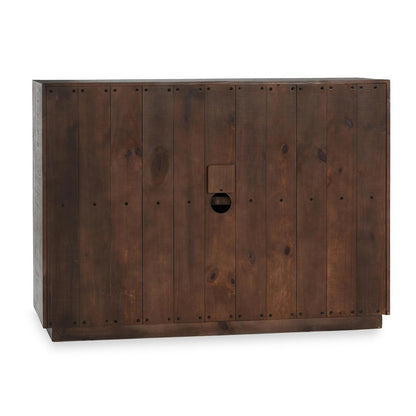 Distressed Gray/Antique White Reclaimed Pine Buffets & Cabinet Denver Two-Door Cabinet Distressed Collection