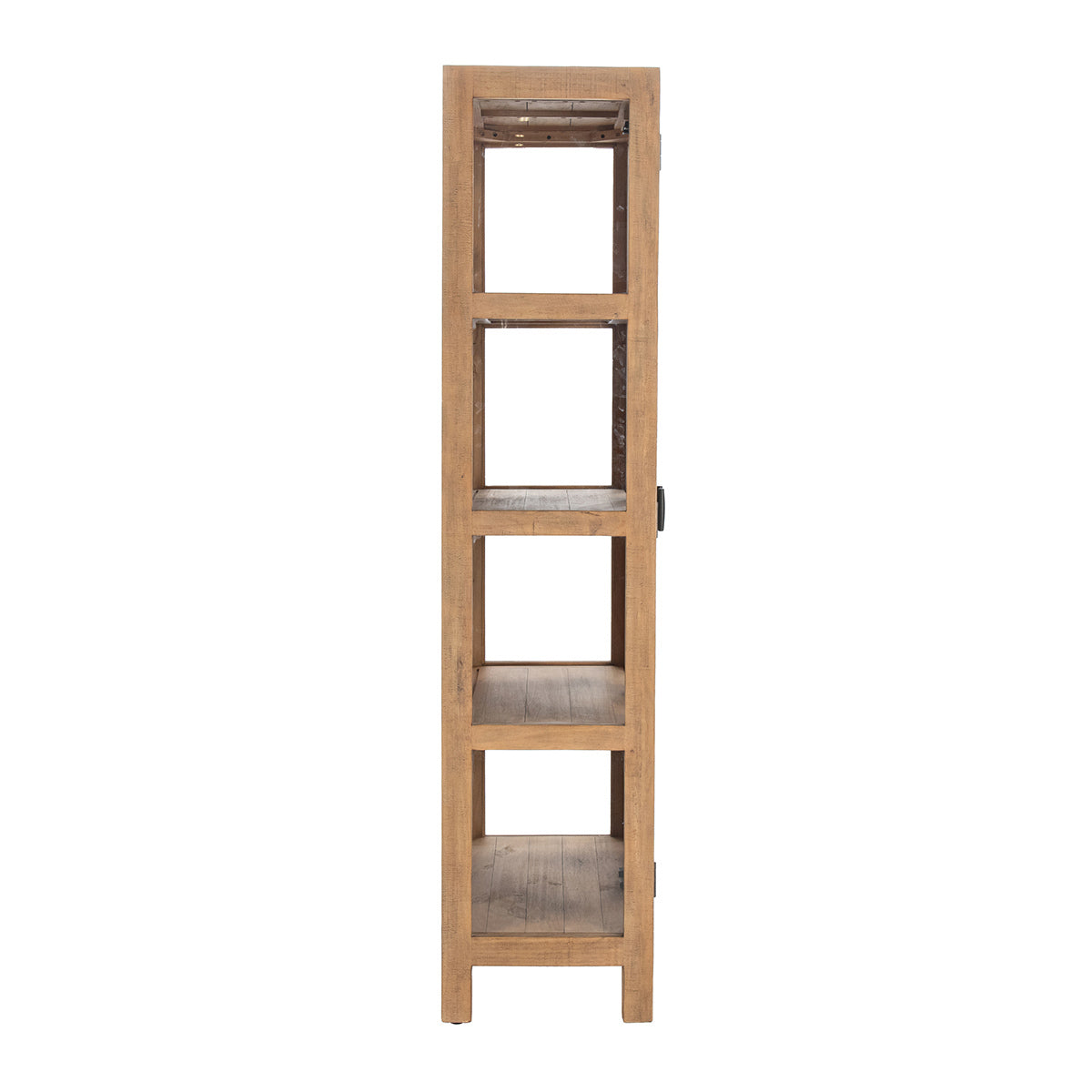 Warm Natural Reclaimed Pine Display Cabinet Crest Display Cabinet Collection