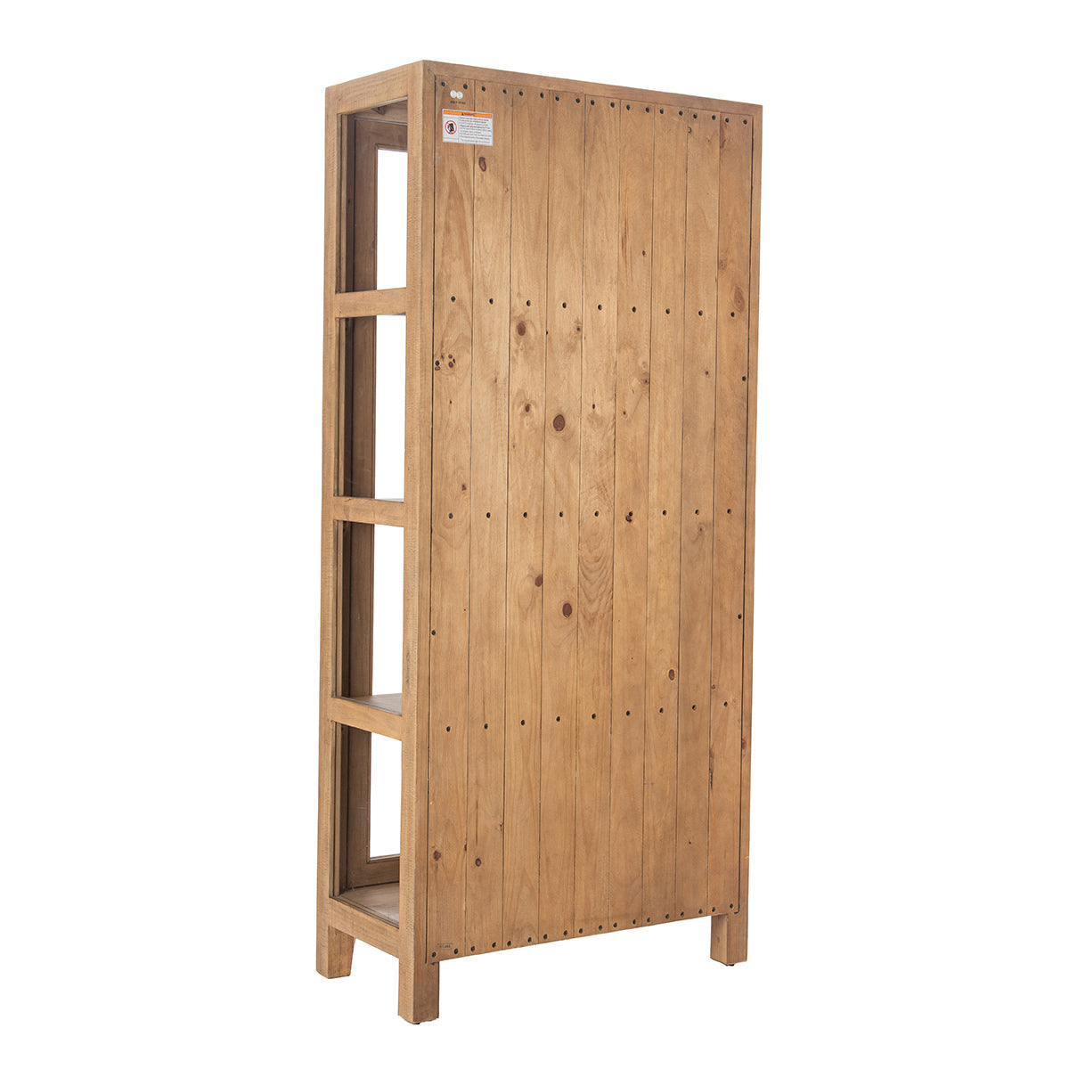 Warm Natural Reclaimed Pine Display Cabinet Crest Display Cabinet Collection