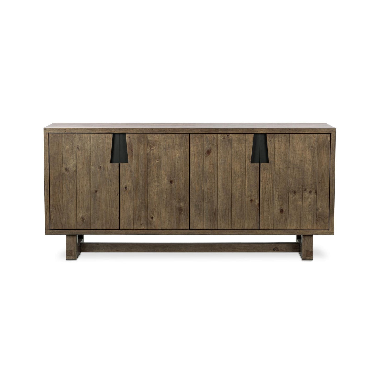 Smoke Brown Reclaimed Pine Buffets & Cabinet Lyra Four-Door Buffet Collection