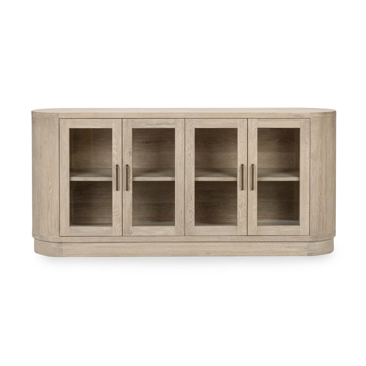 Cream Washed Oak Veneer Buffets & Cabinet Vander Four-Door Buffet Collection