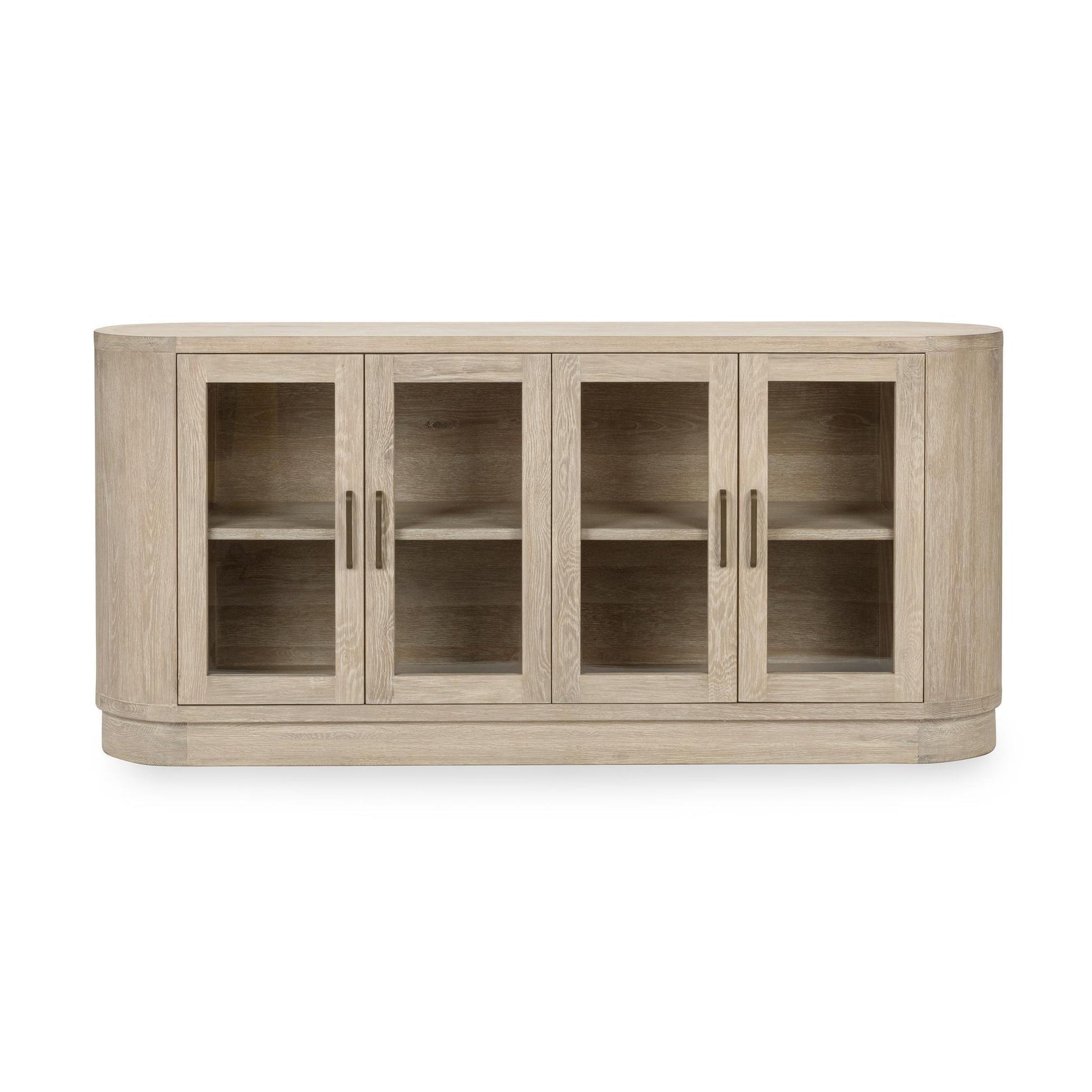 Cream Washed Oak Veneer Buffets & Cabinet Vander Four-Door Buffet Collection