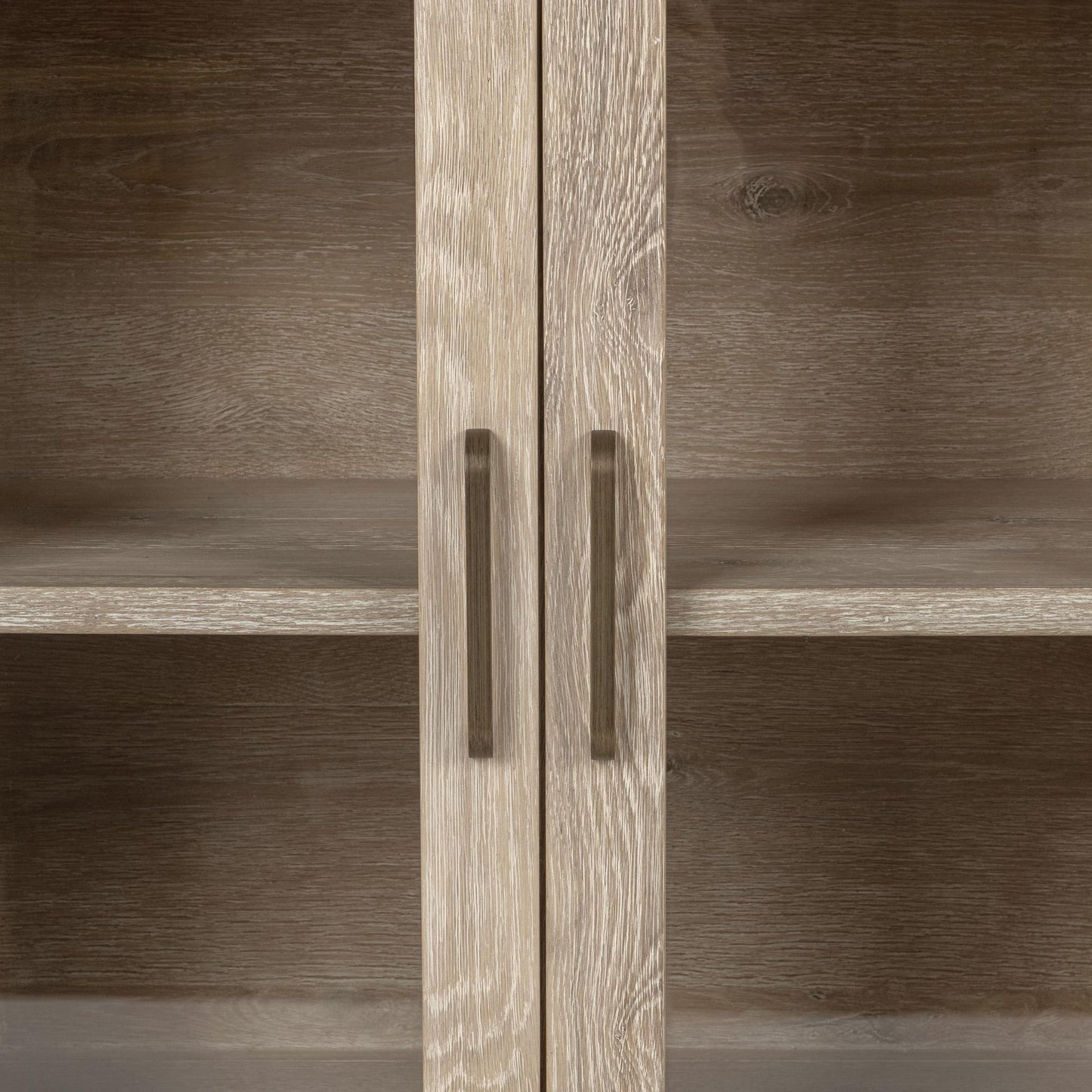 Cream Washed Oak Veneer Buffets & Cabinet Vander Four-Door Buffet Collection
