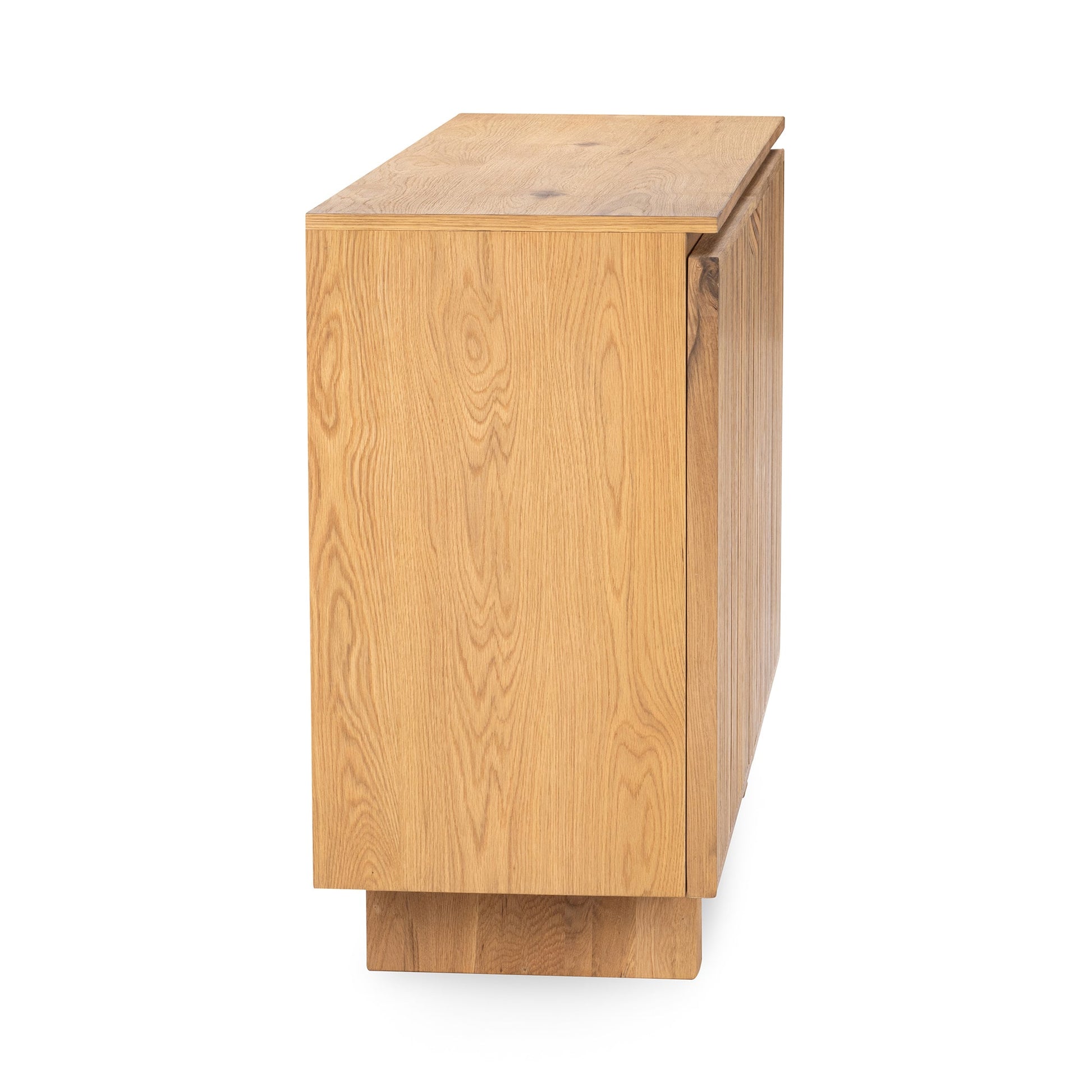 Natural Oak Oak Veneer Buffets & Cabinet Roya Two-Door Cabinet Collection