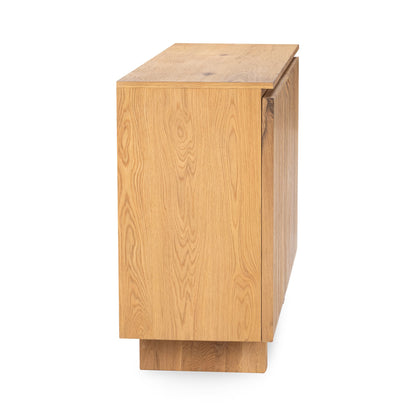 Natural Oak Oak Veneer Buffets & Cabinet Roya Two-Door Cabinet Collection