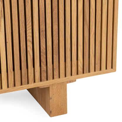 Natural Oak Oak Veneer Buffets & Cabinet Roya Two-Door Cabinet Collection