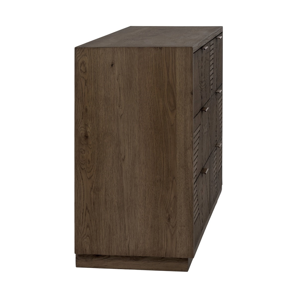 Toasted Brown Oak Veneer Dresser Santa Clara Six-Drawer Dresser Collection