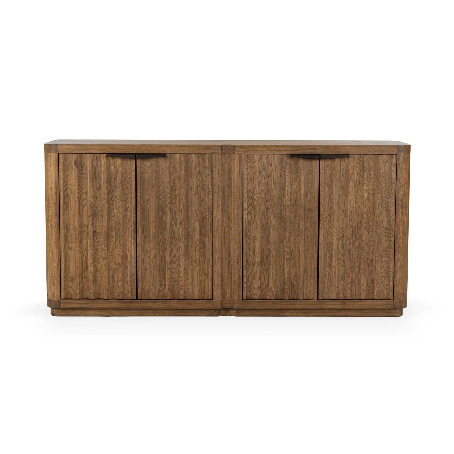 Tan Oak Oak Veneer Buffets & Cabinet Labelle Four-Door Buffet Collection