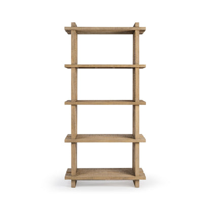 Natural Clay Reclaimed Pine Bookcase Karlla Bookshelf Collection