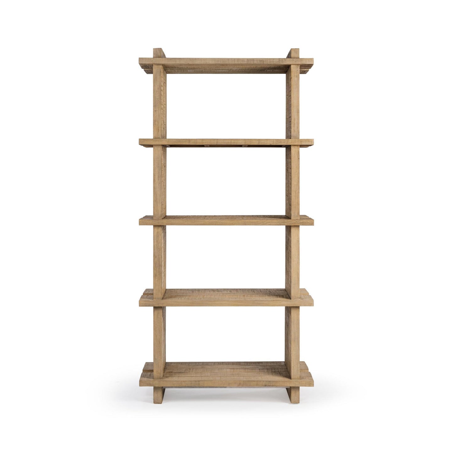 Natural Clay Reclaimed Pine Bookcase Karlla Bookshelf Collection