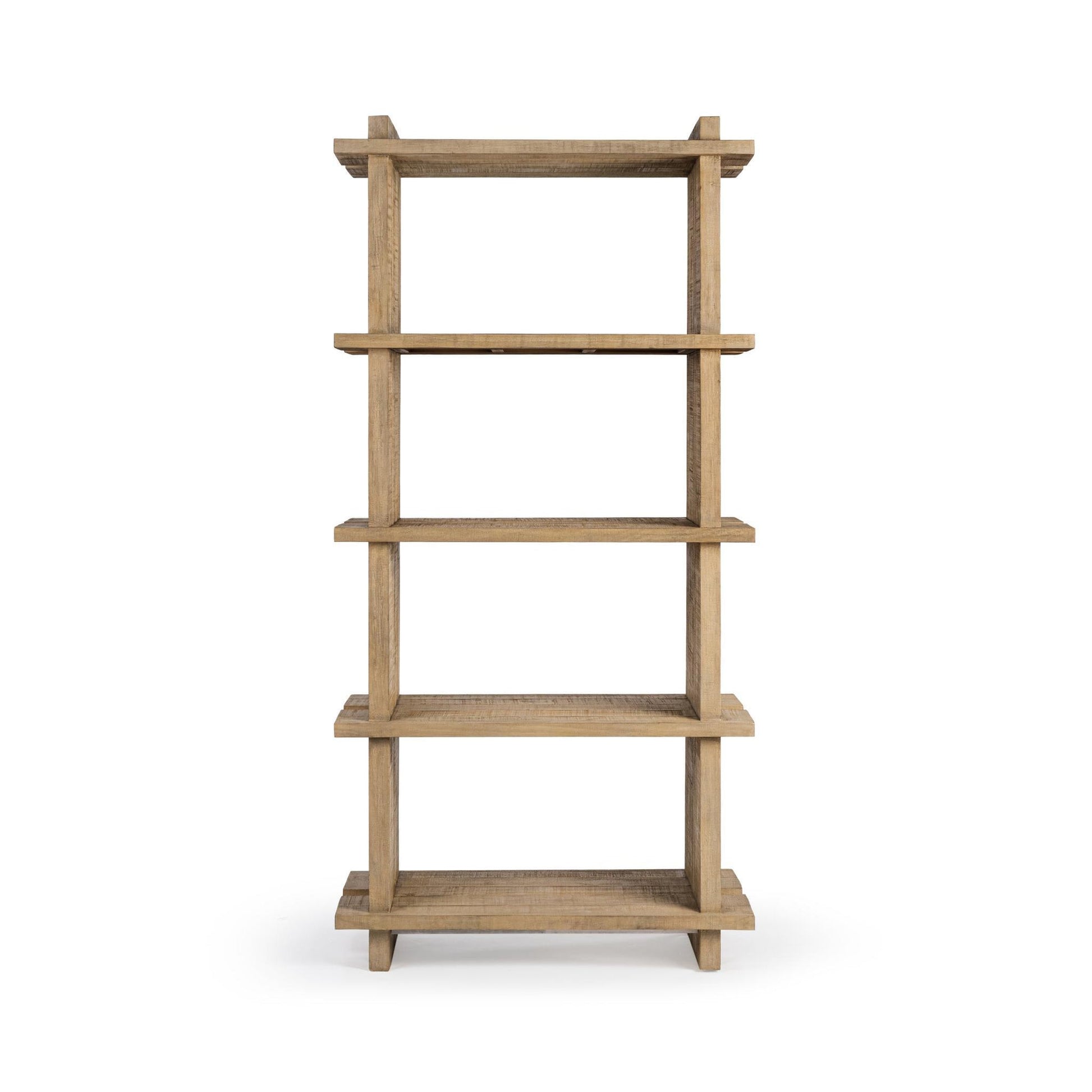 Natural Clay Reclaimed Pine Bookcase Karlla Bookshelf Collection