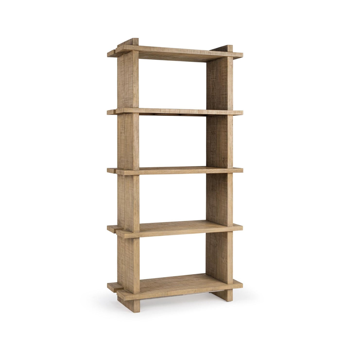 Natural Clay Reclaimed Pine Bookcase Karlla Bookshelf Collection