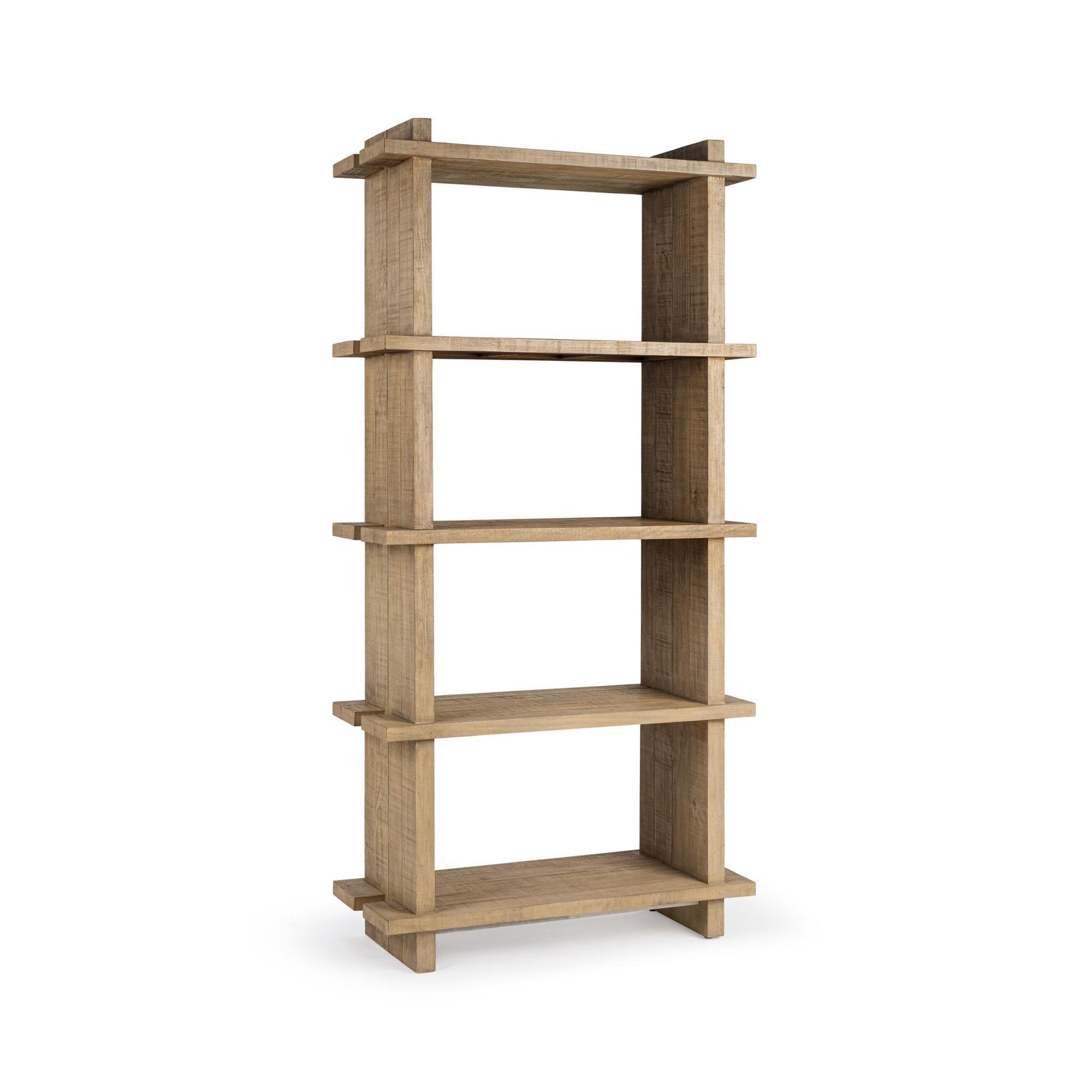 Natural Clay Reclaimed Pine Bookcase Karlla Bookshelf Collection