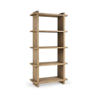Natural Clay Reclaimed Pine Bookcase Karlla Bookshelf Collection