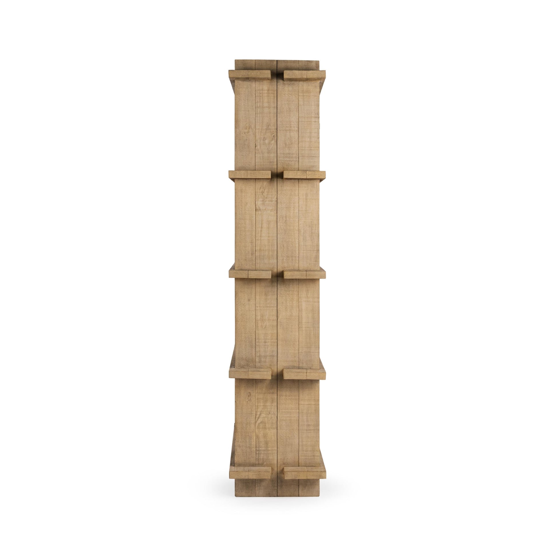 Natural Clay Reclaimed Pine Bookcase Karlla Bookshelf Collection