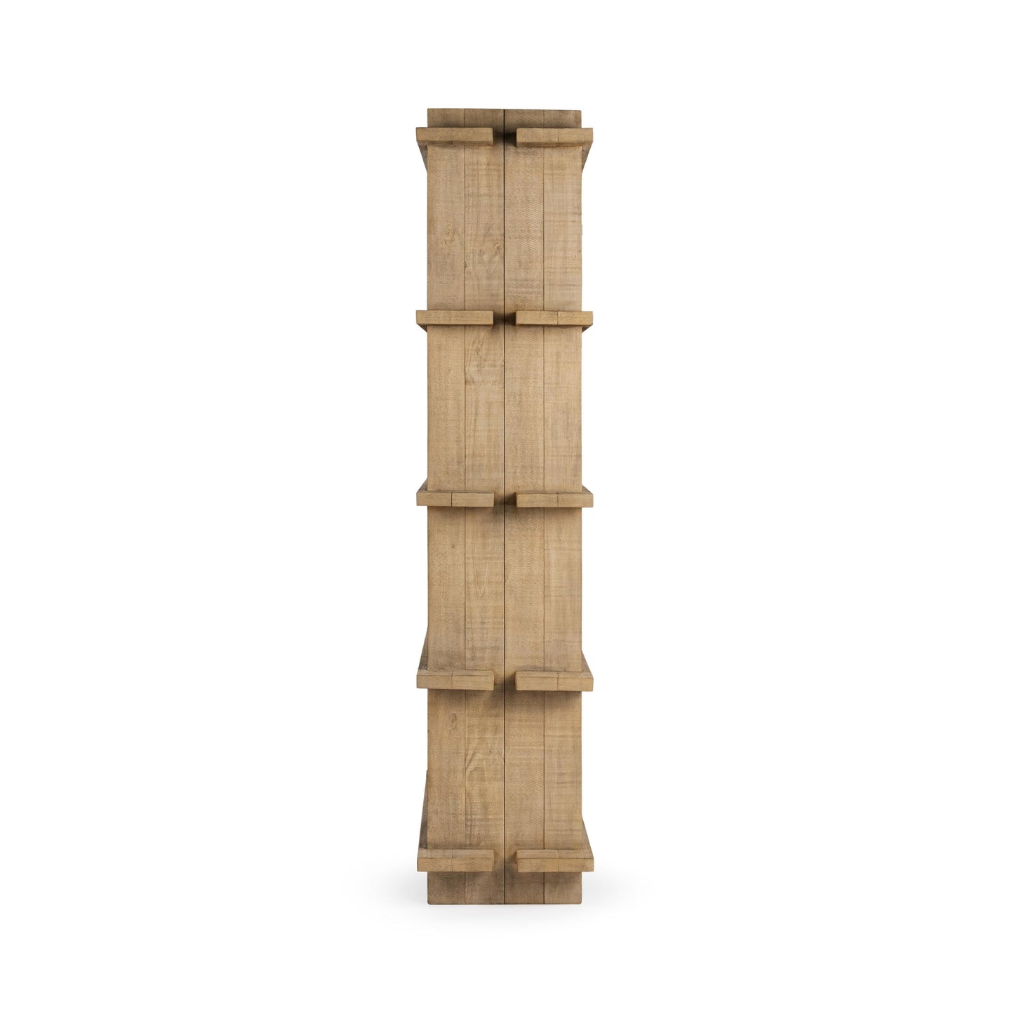 Natural Clay Reclaimed Pine Bookcase Karlla Bookshelf Collection