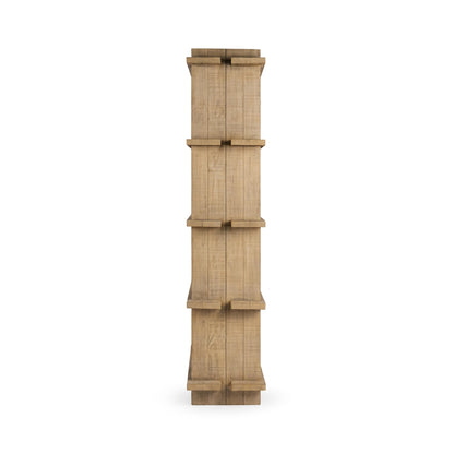 Natural Clay Reclaimed Pine Bookcase Karlla Bookshelf Collection