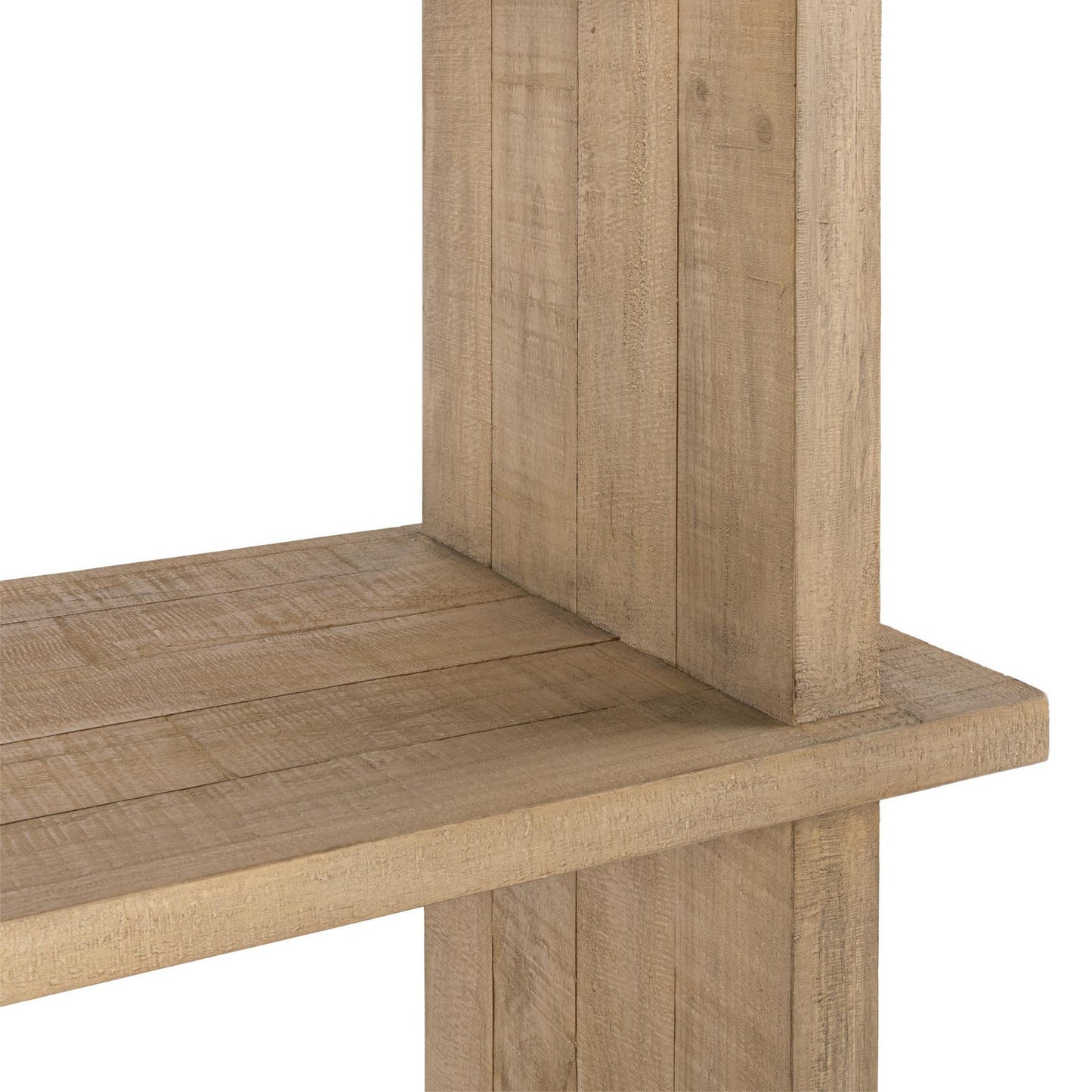 Natural Clay Reclaimed Pine Bookcase Karlla Bookshelf Collection