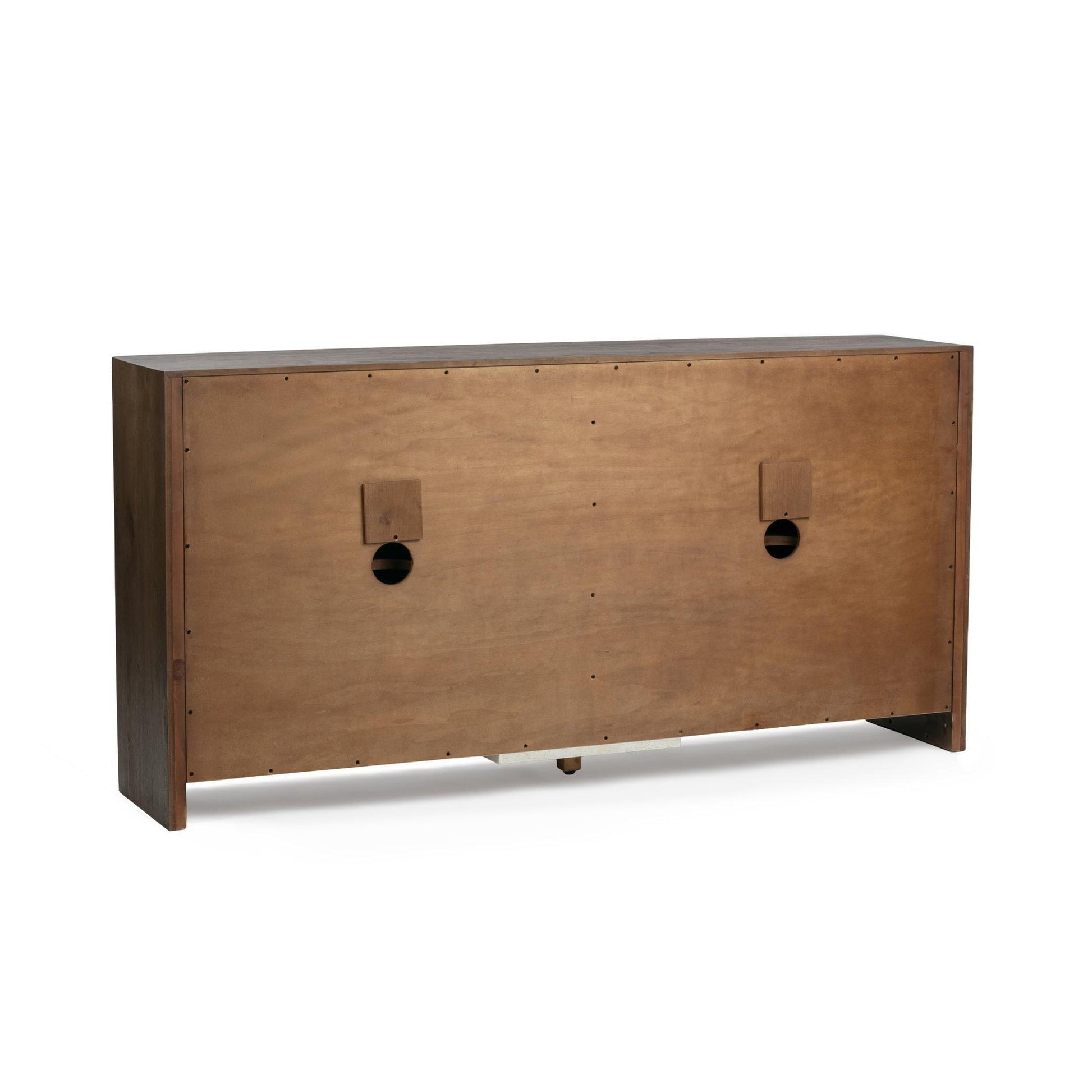 Soft Cocoa Oak Veneer Buffets & Cabinet Estelle Four-Door Buffet Collection
