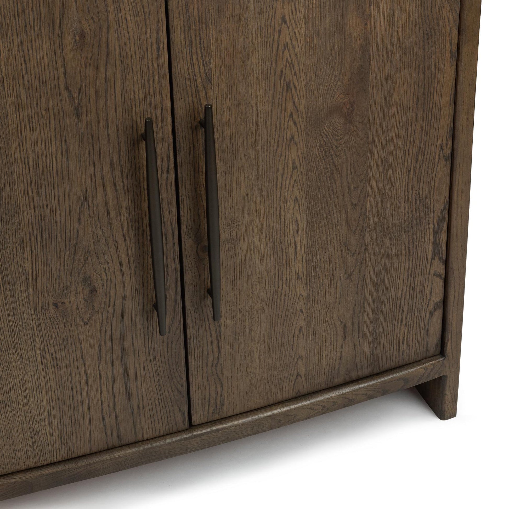 Soft Cocoa Oak Veneer Buffets & Cabinet Estelle Four-Door Buffet Collection