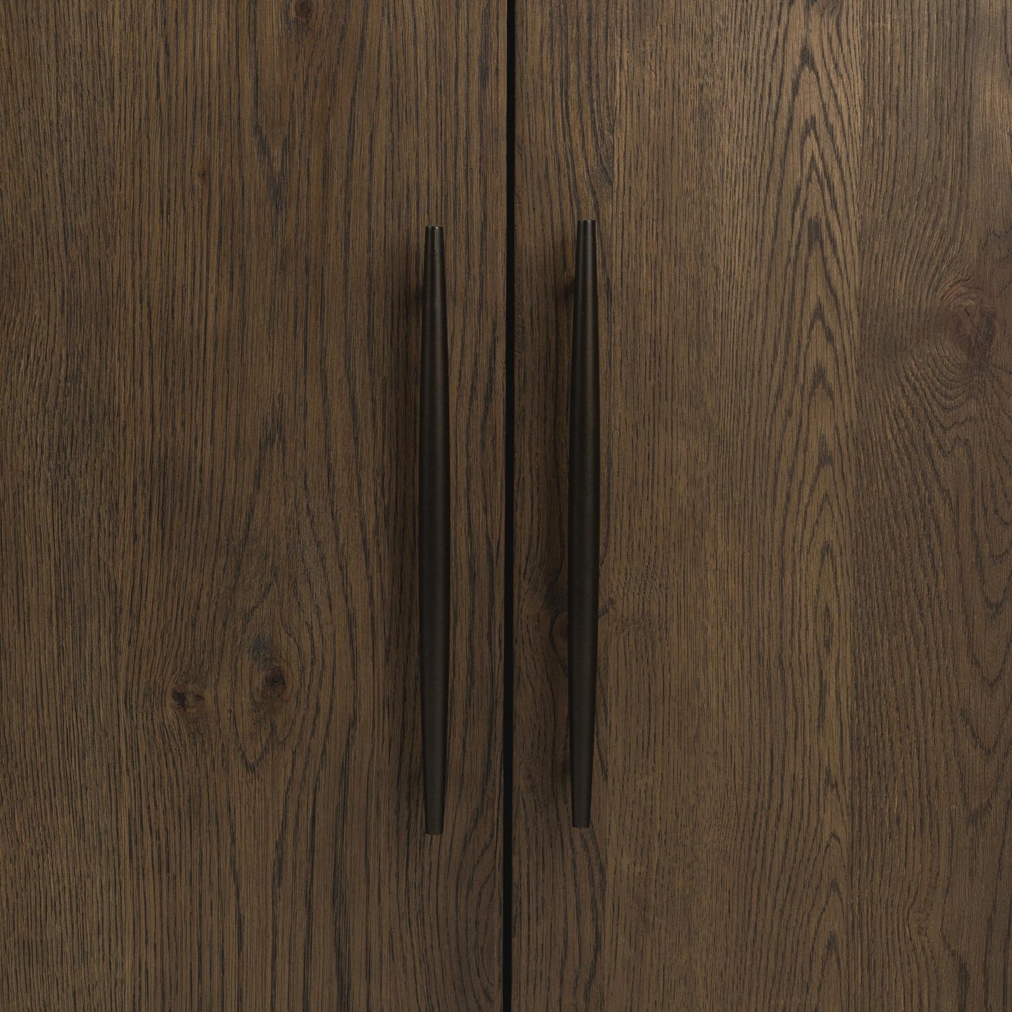 Soft Cocoa Oak Veneer Buffets & Cabinet Estelle Four-Door Buffet Collection