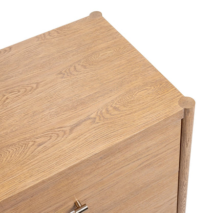 Napa Grove Oak Veneer Dresser Alisen Six-Drawer Dresser Collection