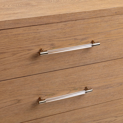 Napa Grove Oak Veneer Dresser Alisen Six-Drawer Dresser Collection