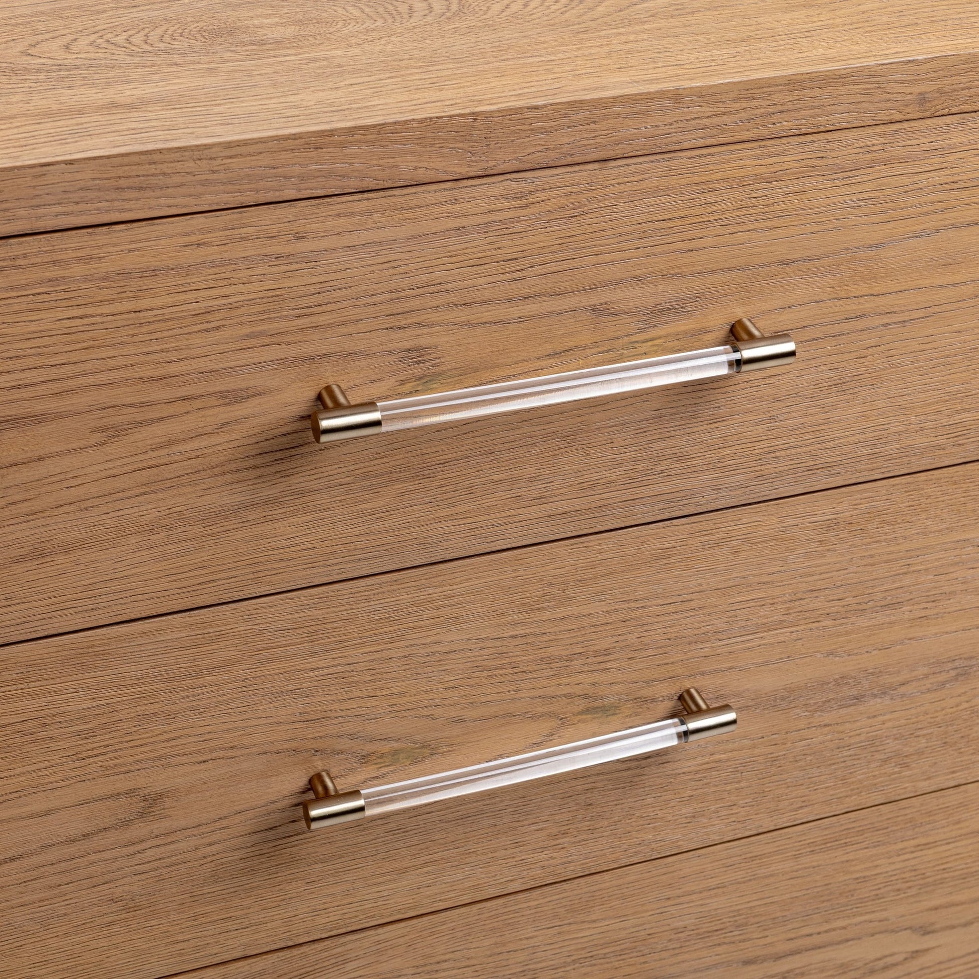 Napa Grove Oak Veneer Dresser Alisen Six-Drawer Dresser Collection