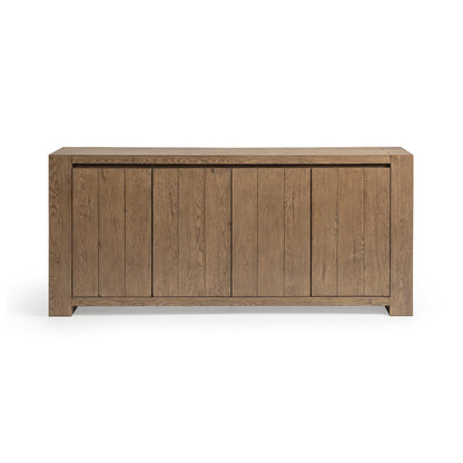 Cafe Brown Reclaimed Oak Buffets & Cabinet Bristol Four-Door Cabinet Collection
