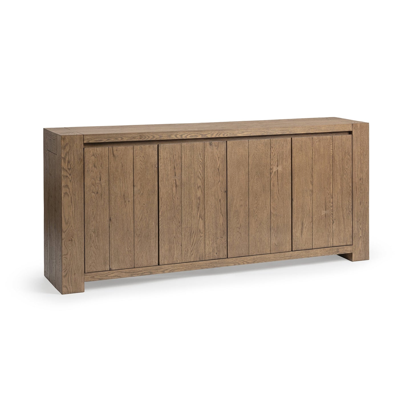 Cafe Brown Reclaimed Oak Buffets & Cabinet Bristol Four-Door Cabinet Collection