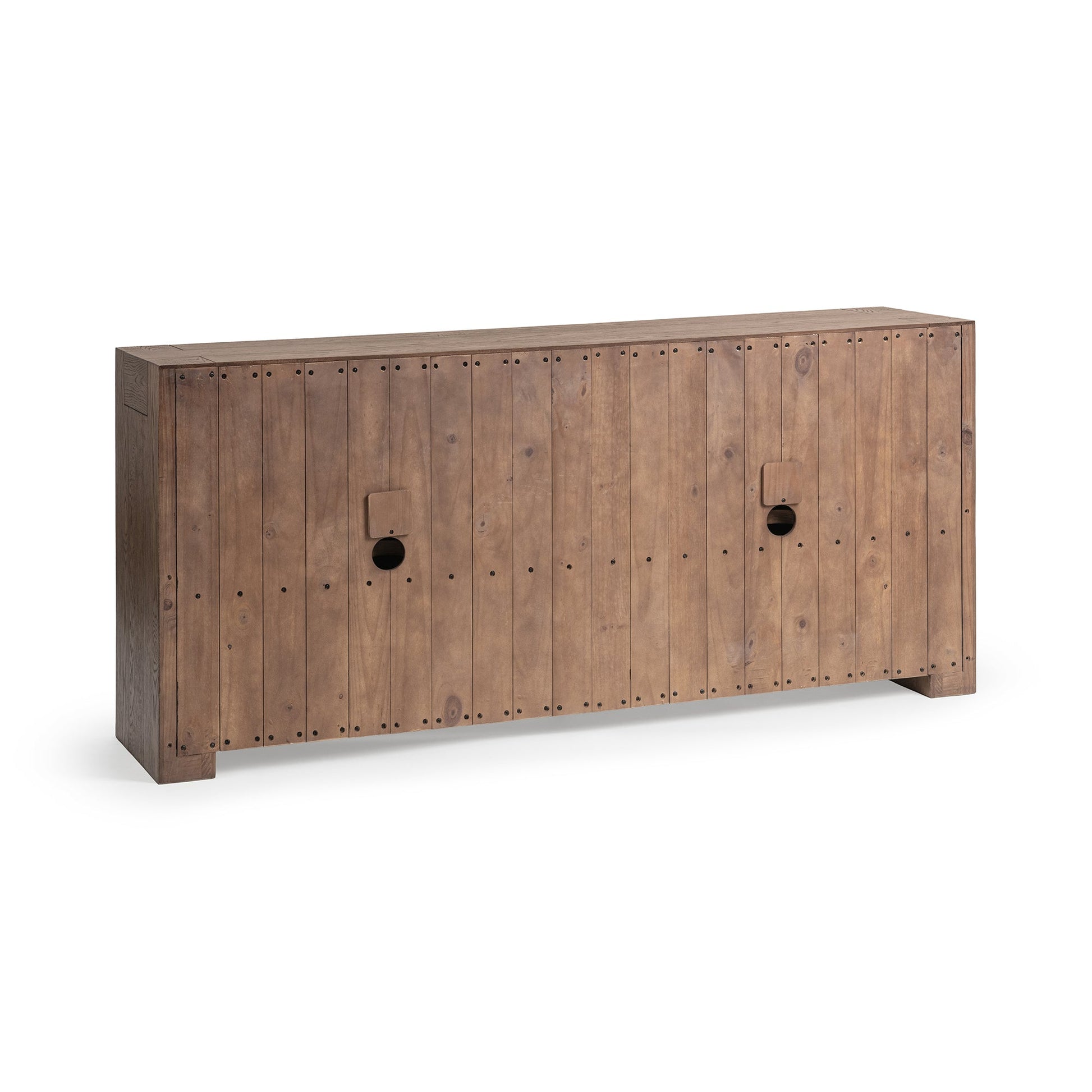 Cafe Brown Reclaimed Oak Buffets & Cabinet Bristol Four-Door Cabinet Collection