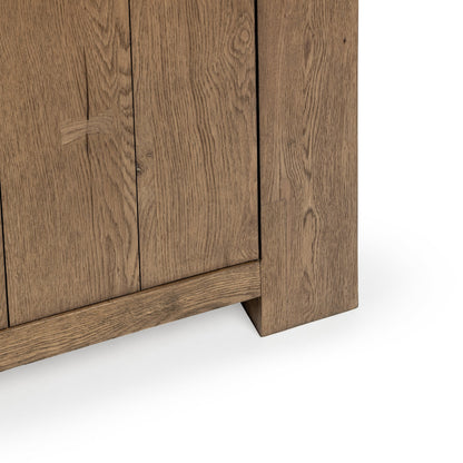 Cafe Brown Reclaimed Oak Buffets & Cabinet Bristol Four-Door Cabinet Collection