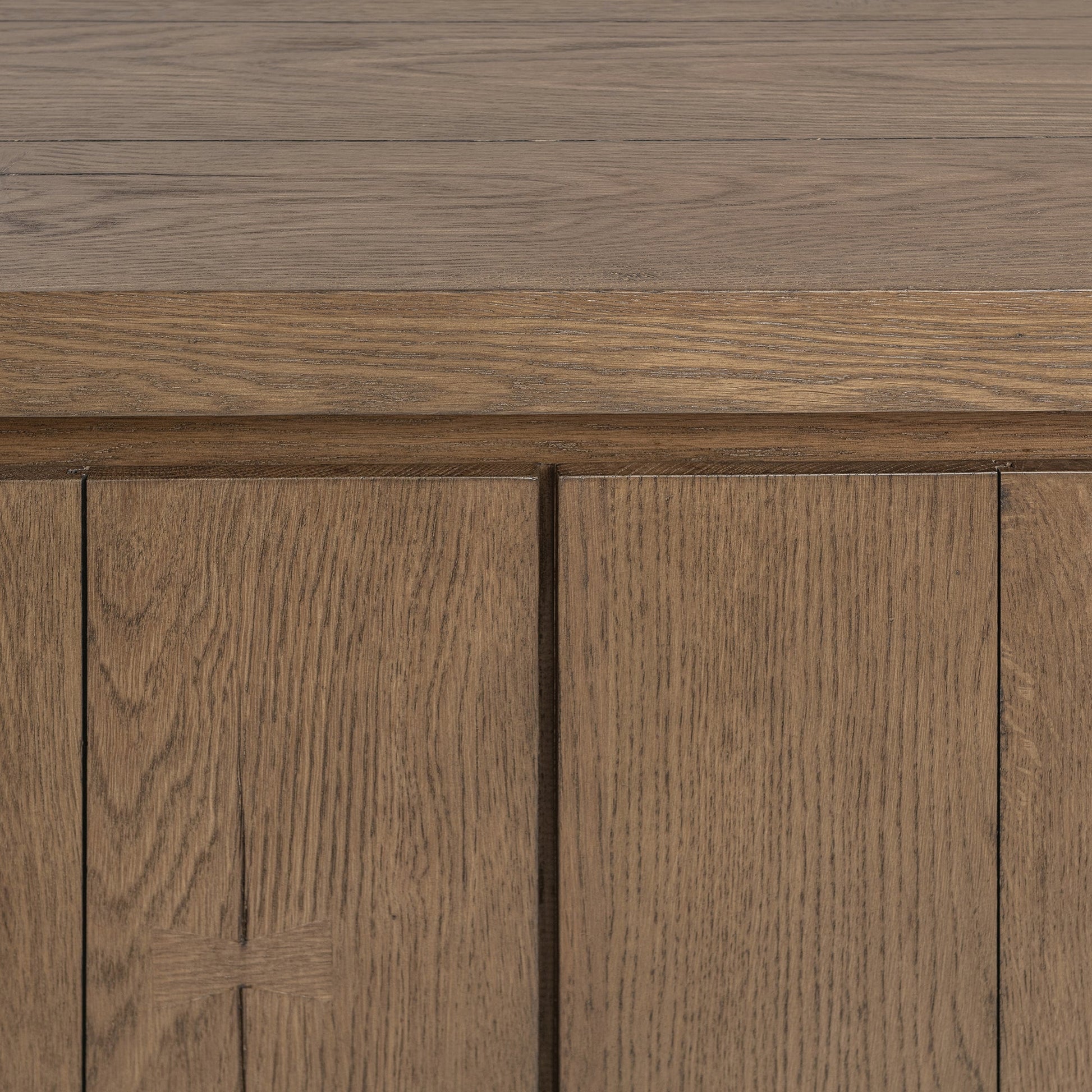 Cafe Brown Reclaimed Oak Buffets & Cabinet Bristol Four-Door Cabinet Collection