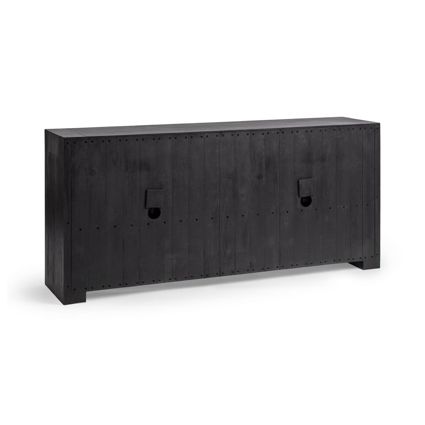 Onyx Haze Reclaimed Oak Buffets & Cabinet Bristol Four-Door Cabinet Collection