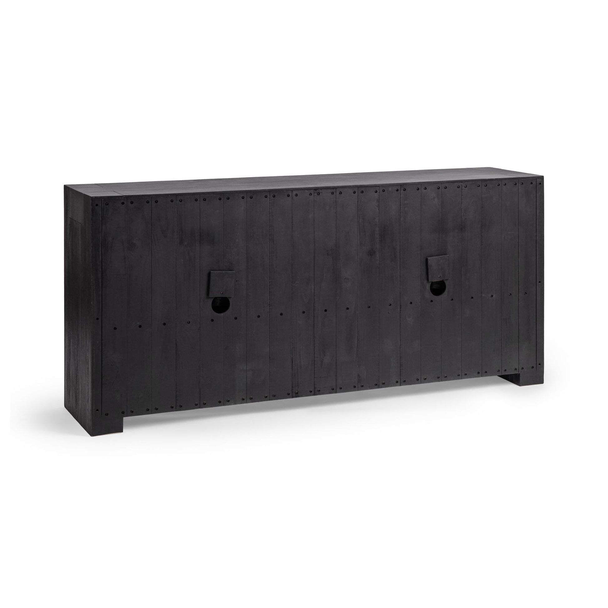 Onyx Haze Reclaimed Oak Buffets & Cabinet Bristol Four-Door Cabinet Collection
