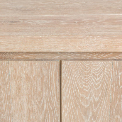 Aged Cream Reclaimed Oak Buffets & Cabinet Bristol Four-Door Cabinet Collection
