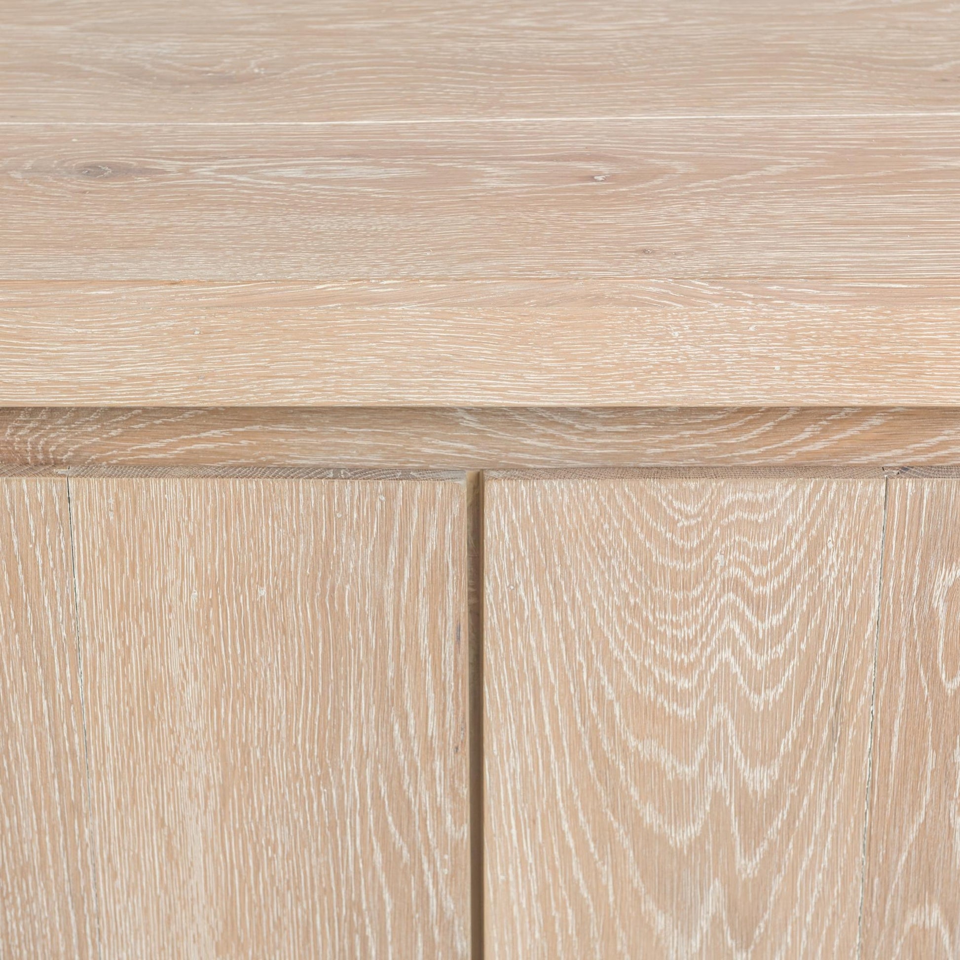 Aged Cream Reclaimed Oak Buffets & Cabinet Bristol Four-Door Cabinet Collection