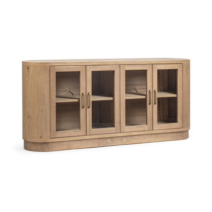 Coastal Haven Oak Veneer Buffets & Cabinet Vander Four-Door Buffet Collection