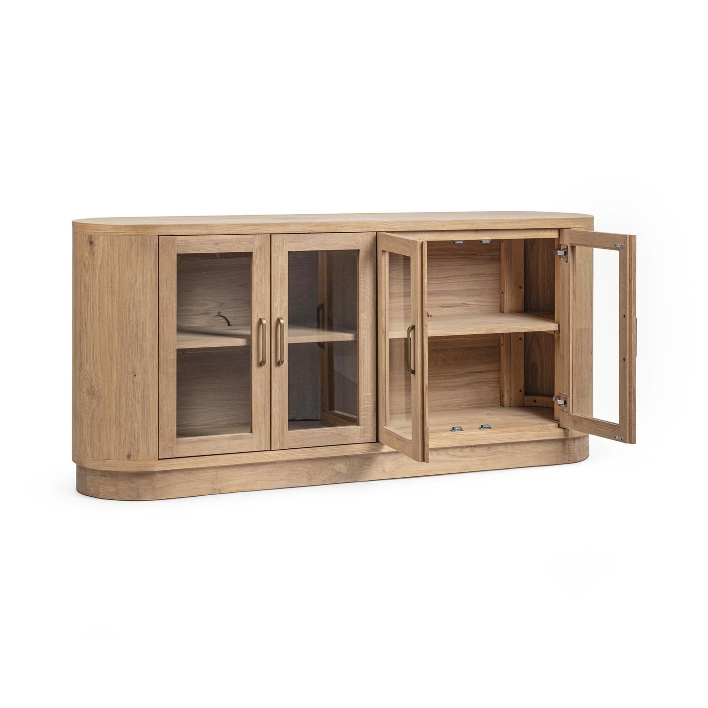 Coastal Haven Oak Veneer Buffets & Cabinet Vander Four-Door Buffet Collection