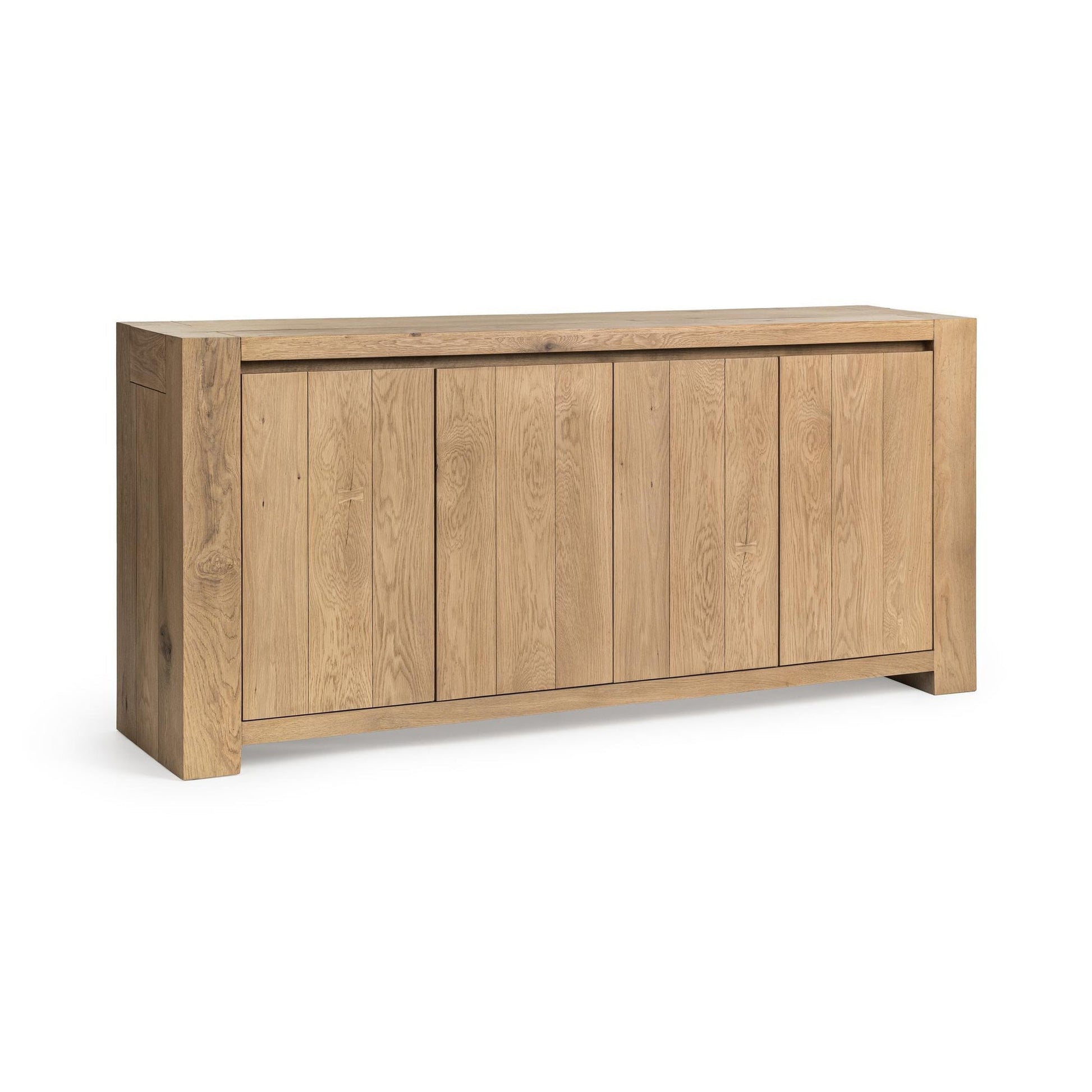 Coastal Haven Reclaimed Oak Buffets & Cabinet Bristol Four-Door Cabinet Collection