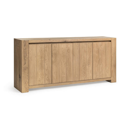 Coastal Haven Reclaimed Oak Buffets & Cabinet Bristol Four-Door Cabinet Collection