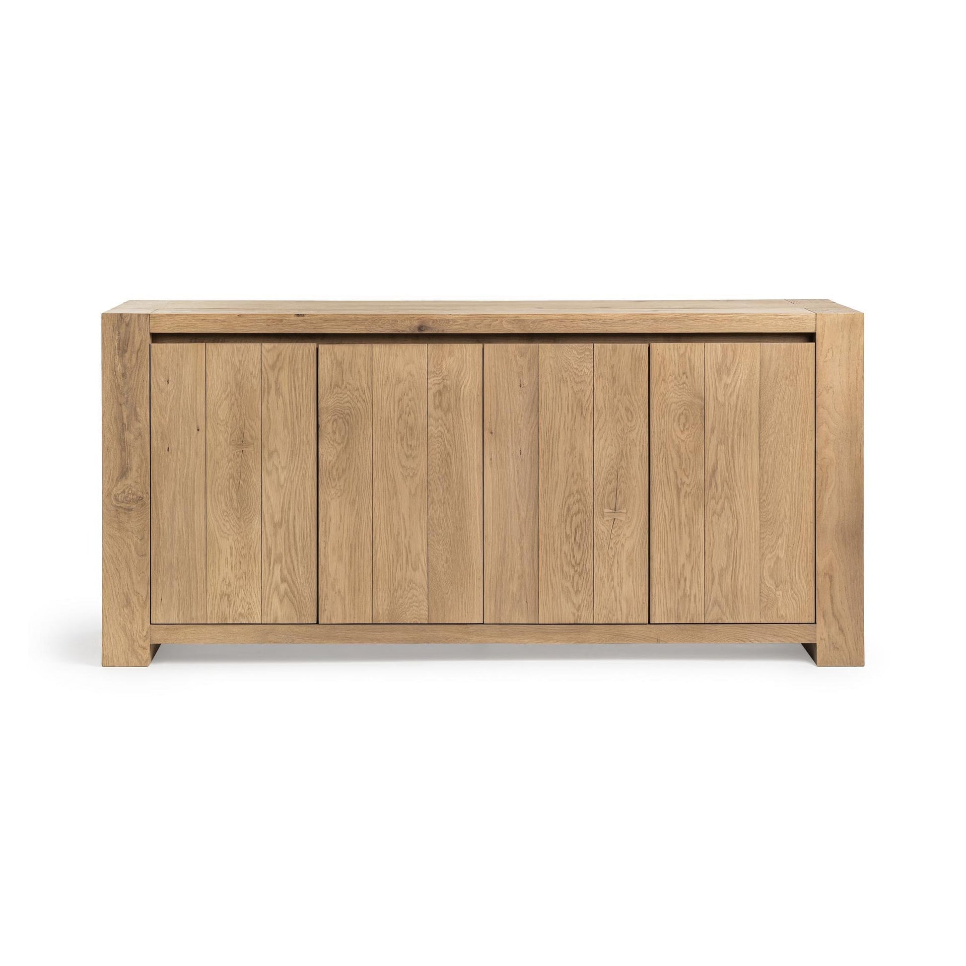 Coastal Haven Reclaimed Oak Buffets & Cabinet Bristol Four-Door Cabinet Collection